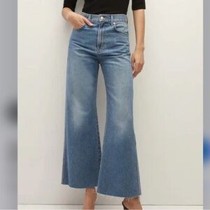 Veronica Beard Jeans Taylor wide leg crop high rise jeans 27